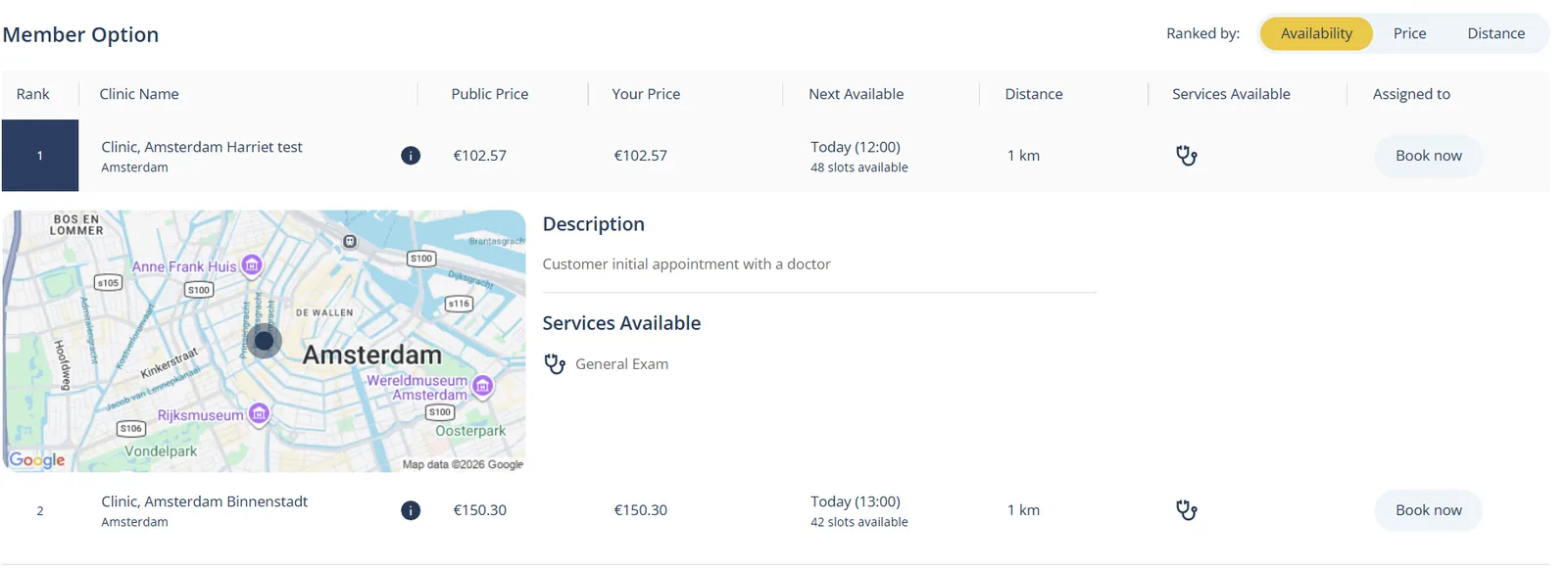 Provider details